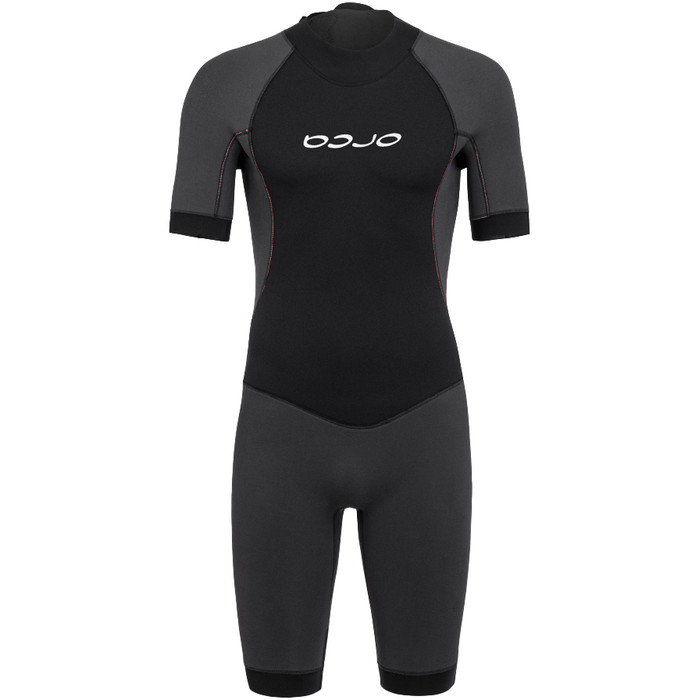 2023 Orca Mens Vitalis Back Zip Open Water Swim Shorty Wetsuit NN2Y0 - Black